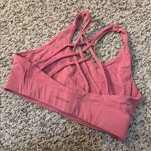 PARAGON Women's Pink Sports Bra Size Medium